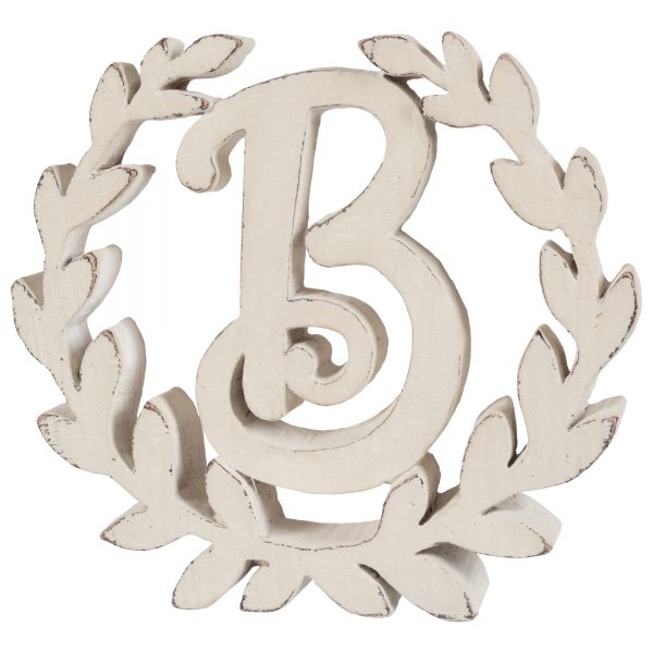 Lettera "B" decorativa da appoggio in resina di Coccole di Casa