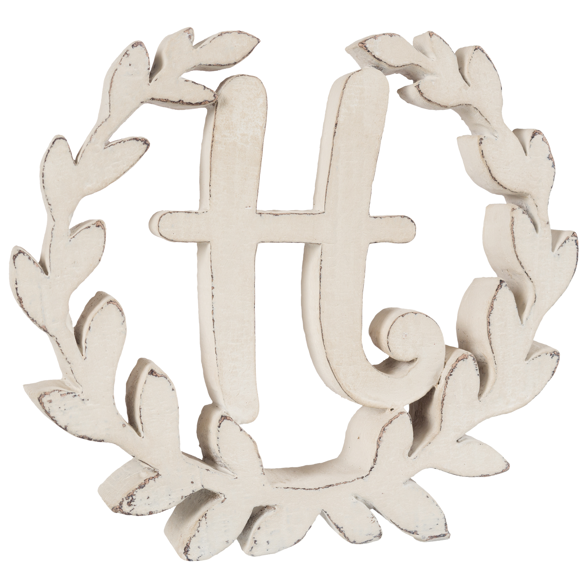 Lettera "H" decorativa da appoggio in resina di Coccole di Casa