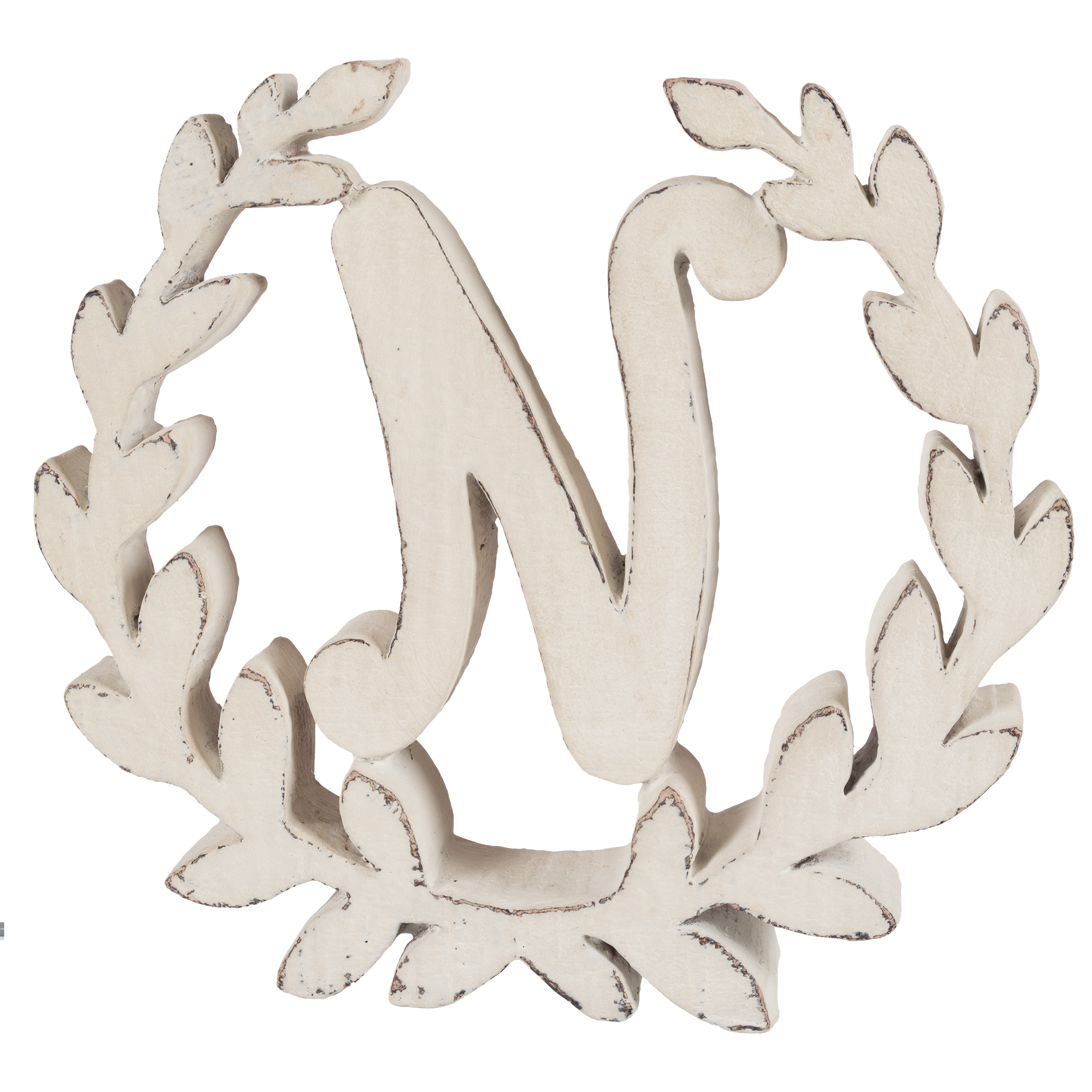 Lettera "N" decorativa da appoggio in resina di Coccole di Casa