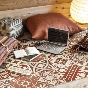Tappeto Eclectic Terracotta in vinile 80x195 Beija Flor - immagine 2