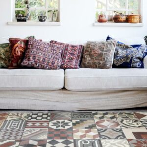 Tappeto Borgo Eclectic Smoked in vinile 60x97 Beija Flor - immagine 2