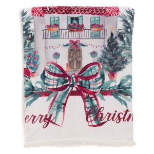 Plaid Sherpa 440gsm 140x170 "Un Natale Italiano" collection di Blanc Mariclò