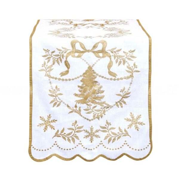 Runner "Shiny Christmas" collection di Blanc Mariclò