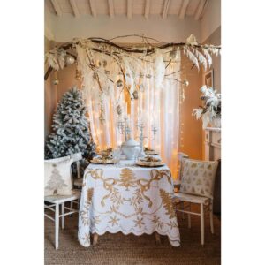 Tovaglia rettangolare "Shiny Christmas" collection di Blanc Mariclò 2 misure