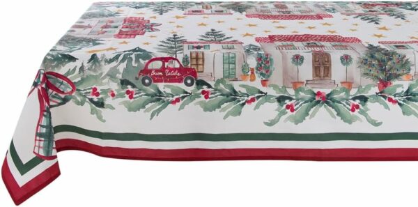 Tovaglia rettangolare "Un Natale Italiano" collection di Blanc Mariclò