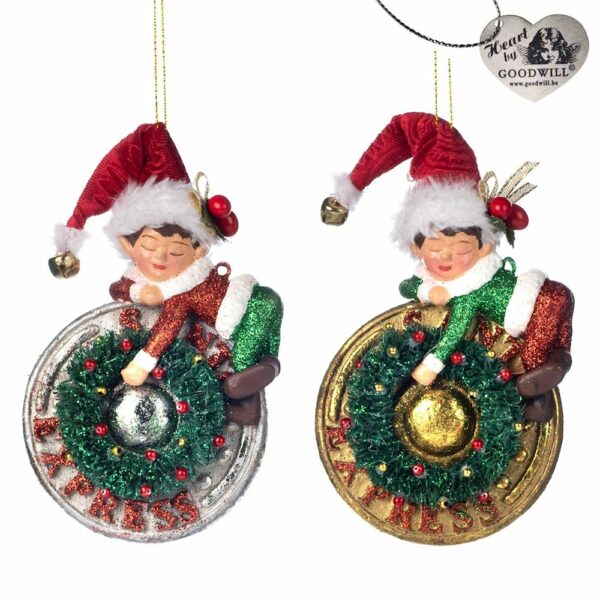 Decorazione natalizia da albero elfo che dorme di Goodwill